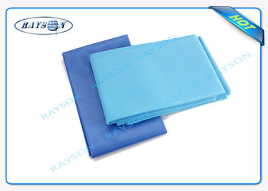 Hydrohobic Spun Bonded Non Woven Disposable Bed Sheet With Pe Film For Patient