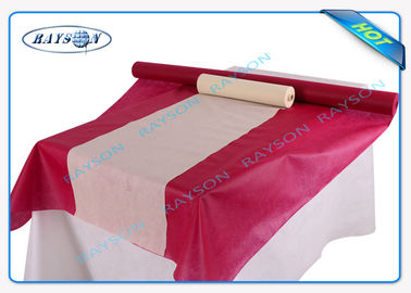 Wedding Party Disposable Rectangular Non Woven Tablecloth Polypropylene Material