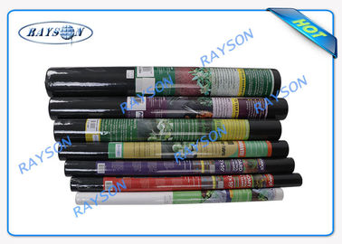 Black / White Color Wide Width Join Garden Weed Control Fabric , Agriculture Non Woven Cover